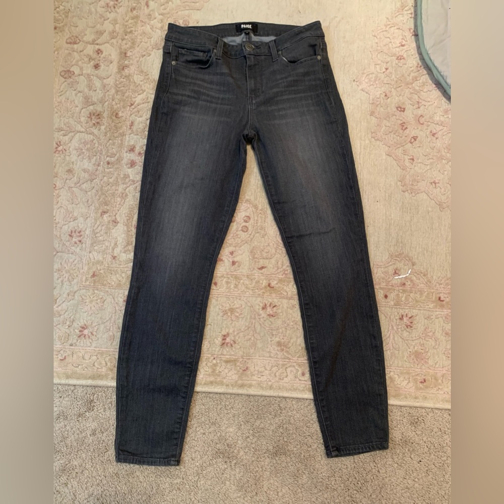 Paige verdugo ankle jeans gray